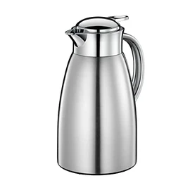 Cilio Triest Stainless Steel Double Wall Insulated Beverage Server, 51 Ounce, Brushed Stainless