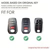 Hontumax Genuine Leather Key Fob Cover Case for Toyota Corolla