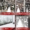 Pack of 166 Christmas Window Stickers, Christmas Stickers, Snowflakes, Window
