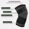 Knee Support Pack of 2 Sports Knee Support with Adjustable