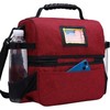 MIER Lunch Bag Men Double Deck Lunch Box Bag,Insulated Leakproof