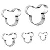Tmflexe Mouse Cookie Cutter Sandwich Cutters for Kids DIY Lunchbox