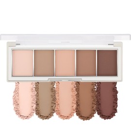 Erinde Eyeshadow, Matte Eyeshadow Palette, 01# Classic Earth Color, No Glitter, 5 Colors, Natural, Long Lasting, High Color, Waterproof, For Beginners