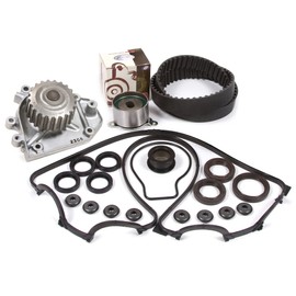 Domestic Gaskets DG-0664434543 Timing Belt Kit Water Pump Compatible With/Replacement For Acura Integra Honda Del Sol Civic B16A3 B17A1
