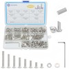 WZHUIDA 330 Piece M4 Screws Set, Stainless Steel Rounded Head