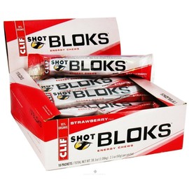 Clif Strawberry Shot Bloks 60 g (Pack of 9)