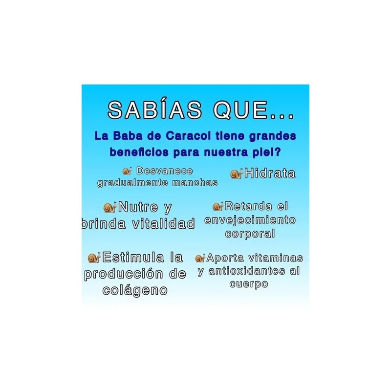 Crema Facial Baba De Caracol Para Manchas, Paño, Acné, Sheló