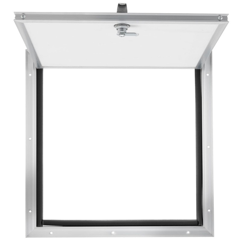 Tough Grade Aluminum Diamond Plate Compartment Door with Lock |