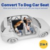 ITNAST Convertible Back Seat Extender for Dogs, Foldable 400lbs Hard