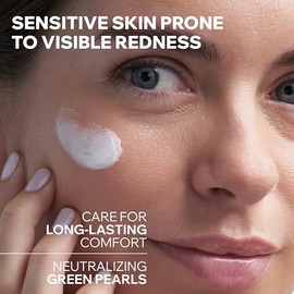 Uriage Roseliane Crema anti-rojeces con manteca de karité, extractos de ginseng y algas 40ml - Calma, hidrata, reduce las rojeces - Crema facial rica para un confort duradero, Sin parabenos, No comedogénico