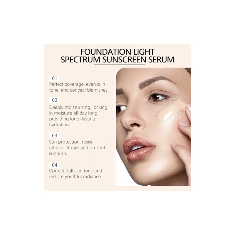 Piezas Base Maquillaje Espectro Medio Corrector Líquido Hidratante Que Cambia
