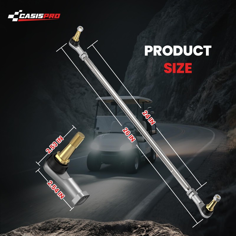 CASISPRO Golf Cart Tie Rod Assembly for EZGO TXT 2001-UP