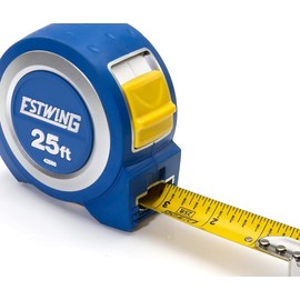 Estwing Cinta métrica resistente, 25 pies, doble cara