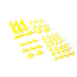 Napoleonic & Civil War Military Miniatures (Yellow): Plastic Toy Soldiers Set: Infantry, Cavalry, Artillery, Ships