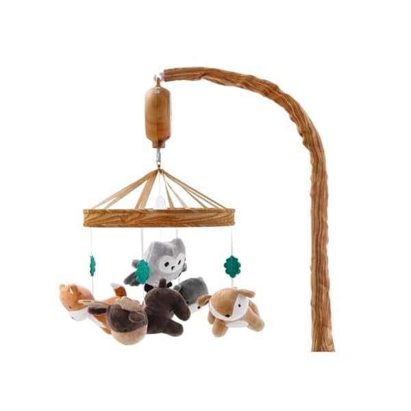 The Peanutshell Crib Mobile for Boys or Girls - Woodgrain