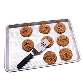 KitchenVIA Black Handle Cookie Spatula - Small, Non-Stick, and Heat-Resistant Handle for Perfect Pastries, Pancakes, and Pizza