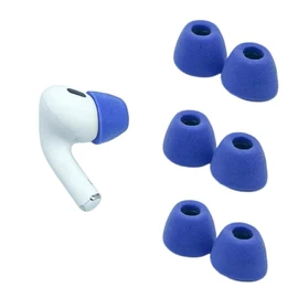 Comply TrueGrip Earplugs for Airpods Pro Gen 1 & 2, Electric Blue, Various Sizes
