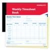 Weekly Employee Time Sheet Pad, Duplicate, A5 2-Part Carbonless Paper