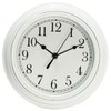 Topkey Silent Wall Clock Kitchen 9 Inch Retro Non-ticking Decorative