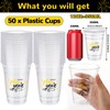 Jacyan 50Pcs Happy New Year Plastic Cups 2024 New Year