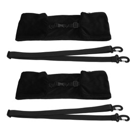 2 Pack Travel Neck Pillow Stuffable with Clothes Soft Velvet Fillable Airplane Pillow Neck Pillow Case Cover with Straps Clip Ring for Planes Cars Trains Buses