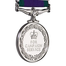The Commemorative Coin Company Full Size Replica General Service Medal. Northern Ireland Clasp. Silver. GSM 1962 Reproduction/Copy