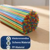 Pack of 100 Reusable Bendable Straws