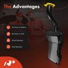 A-Premium Windshield Washer Reservoir Tank Assembly Compatible with Dodge Dart