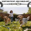 MOLANZ Dog Tie Out Stake with Shock Spring, Dual 20ft