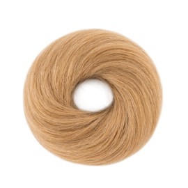 SEGOHAIR Messy Bun Hairpiece Human Hair Scrunchies Hairpieces for Women Hair Bun Extensions Ponytail Updos #27 Dark Blonde