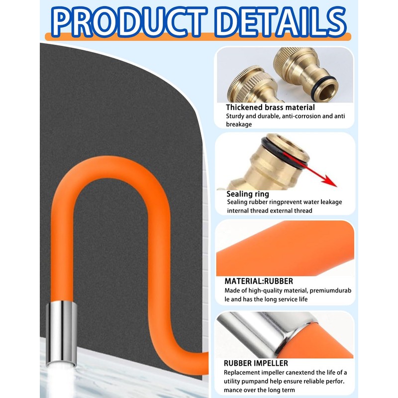 MYGLOAR Set of 3 Universal Tap Connectors for Mixer Taps,