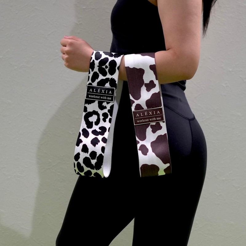 ALÉXIA Patterned Cow Pattern Training Tube, Mild Stretch Band, Tube,