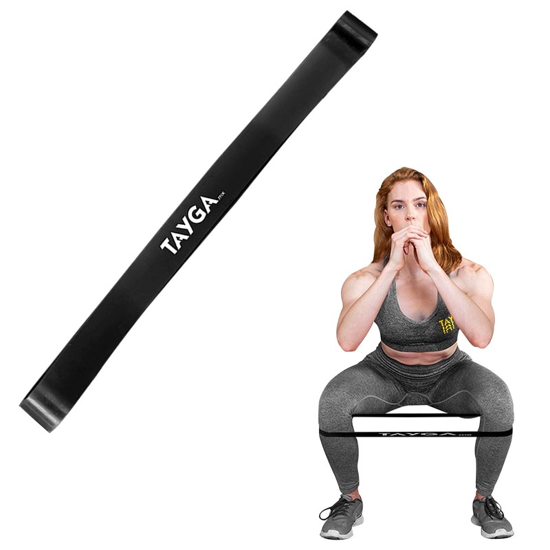 Tayga Mini Banda Resistencia Fitness para Pierna 30 cm (Negro)