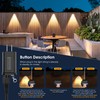 Incamity Deck Lights Outdoor, Fence Lights 10 Pack, Waterproof LED