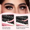 EYEVIS Lash Clusters Wispy 280PCS Eyelash Clusters 60D 80D Lashes