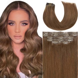 Lacer Extensiones De Cabello Con Clip Sin Costuras Glam De Nueva Versión, Cabello Humano Virgen, Ultrafino, Invisible, Trama De Poliuretano, Extensiones De Cabello Natural Con Clip Para Mujeres, 7 Pie