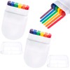 SmallCat 2 Rainbow Face Paint Sticks, Festival Makeup for Face,