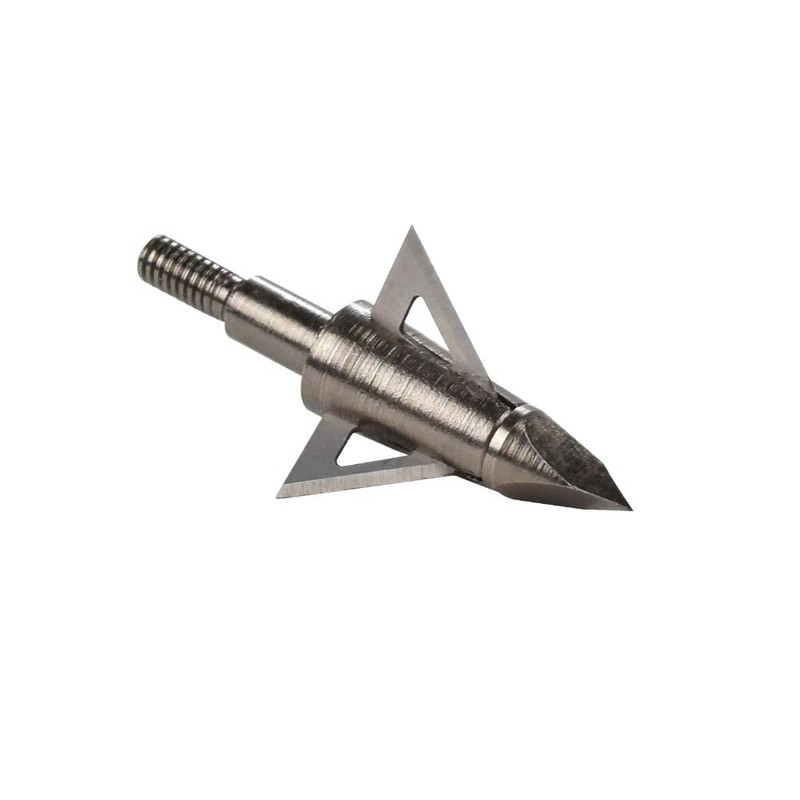 Bowhunting 125 Grain, 3 Blade Broadhead Steel Tips for Archery