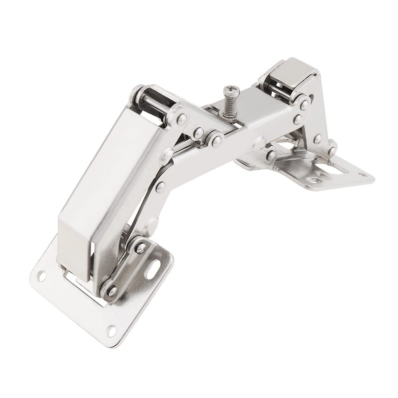 HOJLKLD 2 Pack 170 Degree Hinges, Frameless Cabinet Door Hinges,