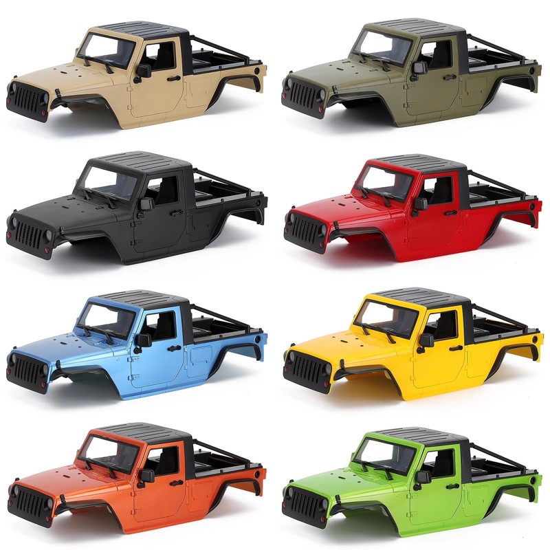 1/10 RC Pickup Body Shell Kit Unassembled - 313mm Wheelbase
