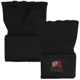 Belicon Sports Boxing Inner Gloves, Kickboxing, Boxing and Other Martial Arts Boxing Gloves for Men and Women (Black, S)