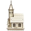 Wooden Church to Assemble 22.5cm x 11.5cm x 13.5cm