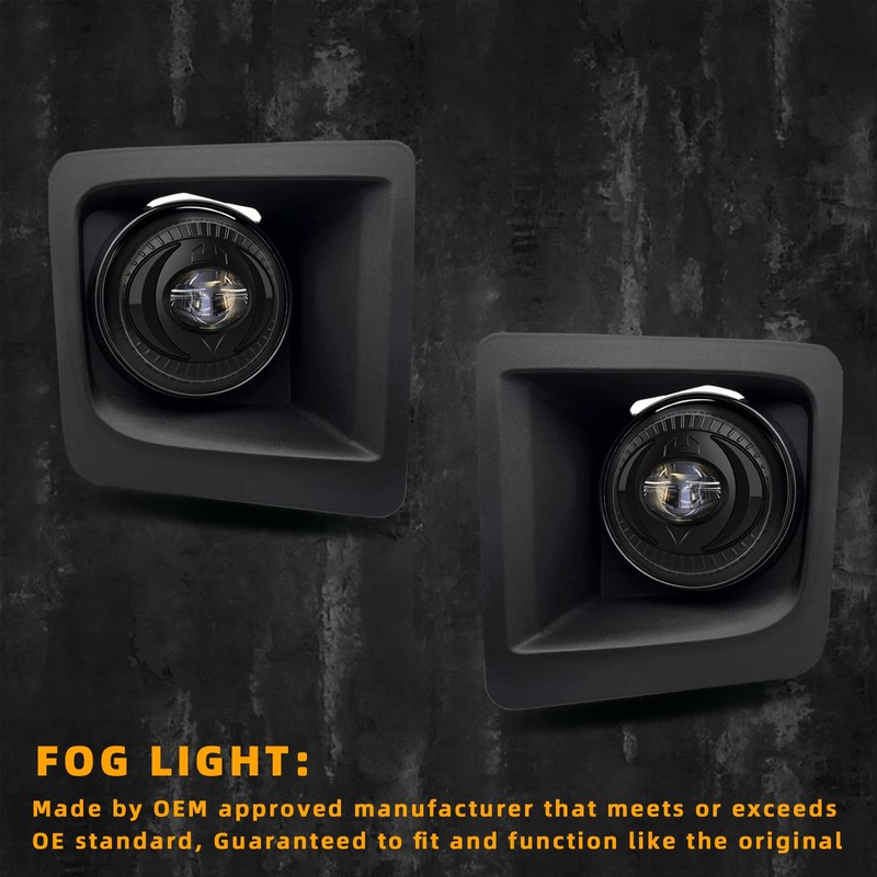 LED Fog Lights fit for 2014-2015 GMC Sierra 1500,Front Bumper
