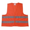 5 x Car Safety Vest Orange Adult One Size EN
