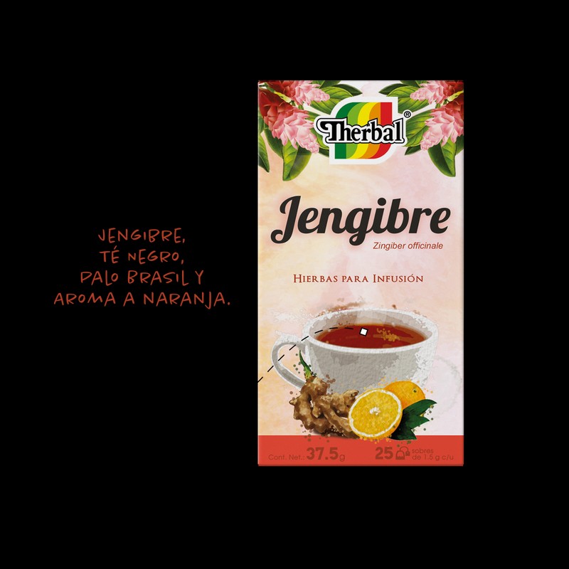 Therbal Ginger Tea / Te de Jengibre Therbal Brand 25