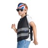 AYKRM 6-9 Year Hi Vis Vests for Kids Black Kids