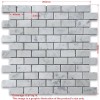 Stone Center Online C63XT Non Slip Shower Tile Carrara White