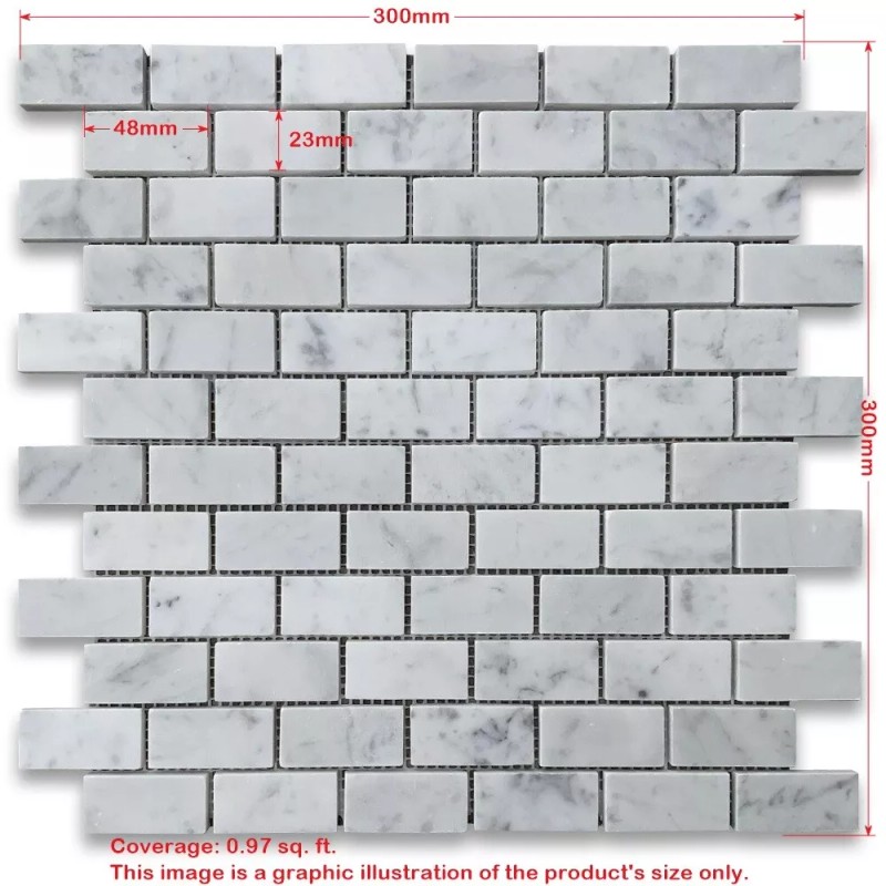 Stone Center Online C63XT Non Slip Shower Tile Carrara White
