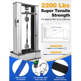 Bungee Dock Lines for Boats, 4.3 Feet Mooring Rop 10S Docking with 316 Stainless Steel Clip Boat Accessories for Boats, PWC, Kayak, SeaDoo,Jet Ski, Pontoon, Power Boat, Built in Snubber, 2Pack Black