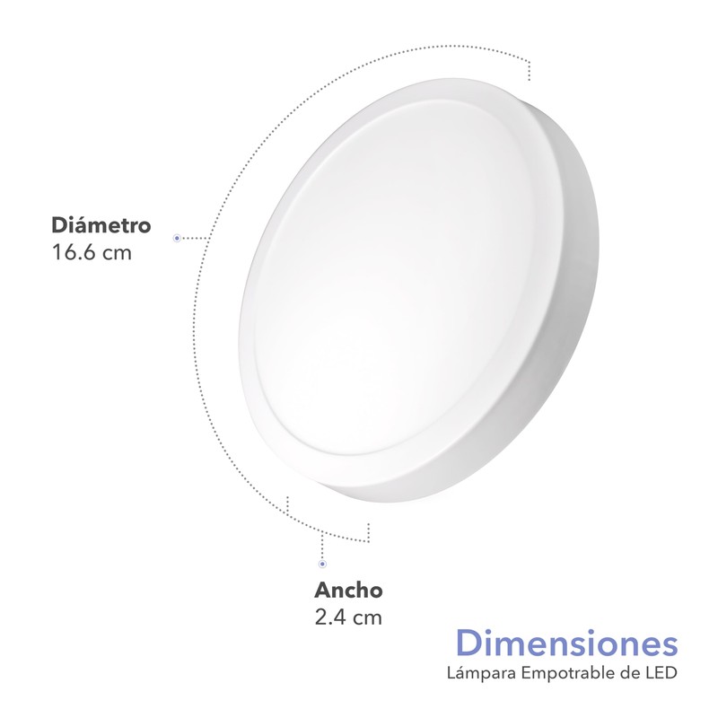 Rca Lámpara De Led Empotrable Rc-lmt12